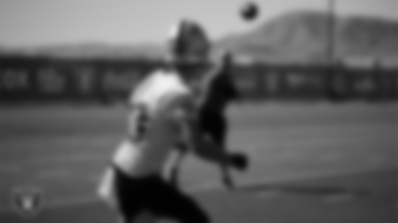 Las Vegas Raiders wide receiver Hunter Renfrow (13) during practice at Intermountain Healthcare Performance Center.