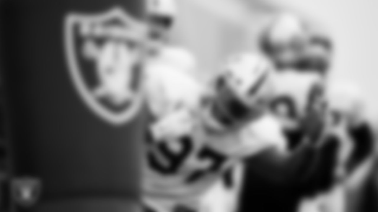 Las Vegas Raiders defensive tackle Damion Square (97) during practice at Intermountain Healthcare Performance Center.
