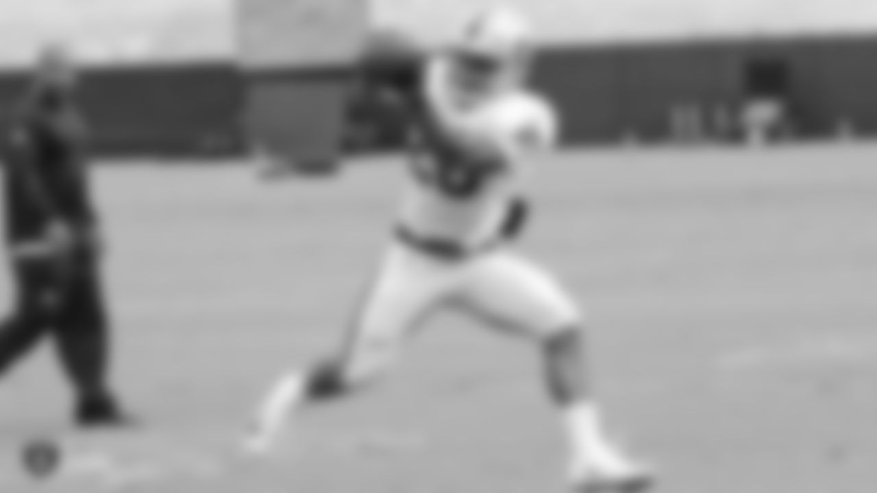 Oakland Raiders running back Doug Martin (28) on the field for a preseason practice at The Oakland Raiders Practice Facility, Tuesday, August 28, 2018, in Alameda, California.