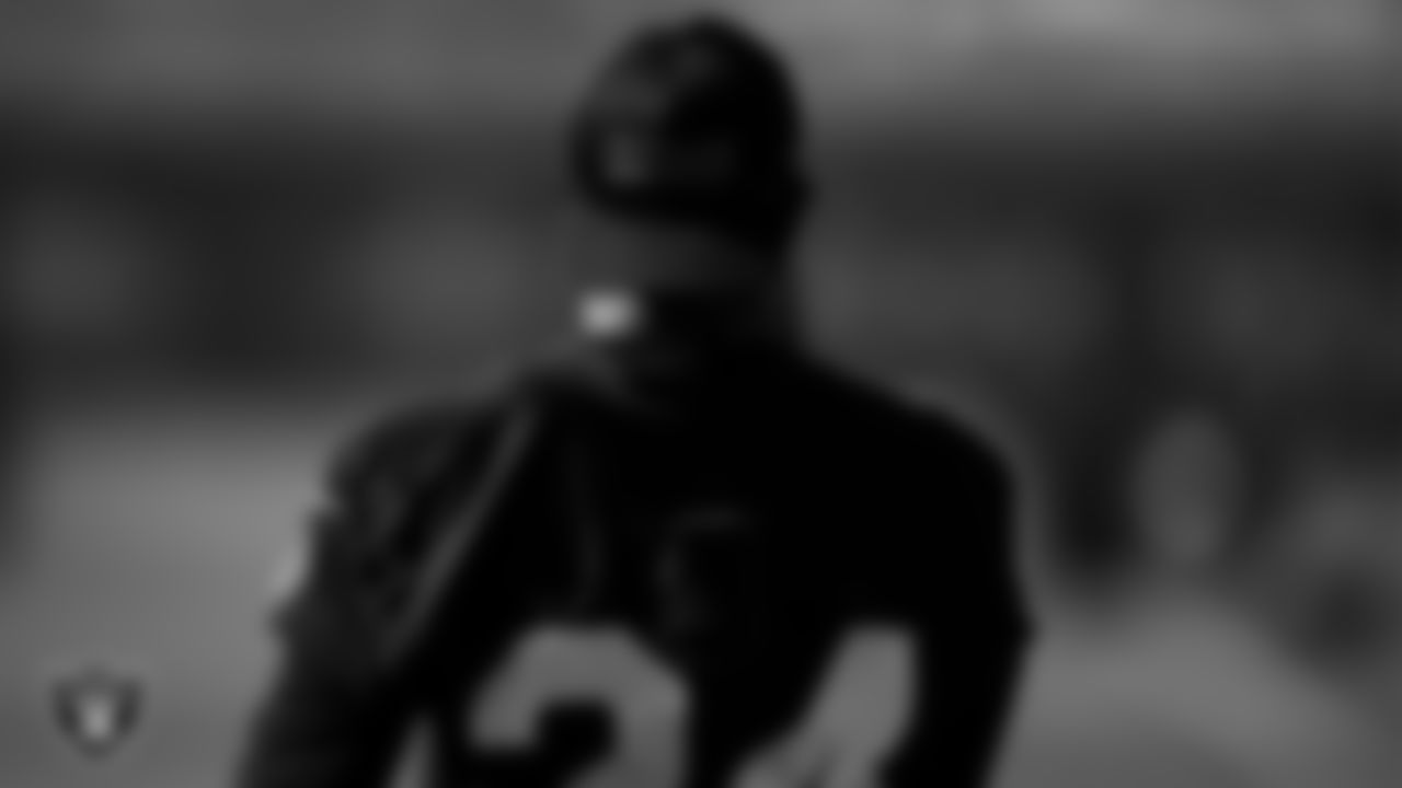 Las Vegas Raiders safety Johnathan Abram (24) at a workout during phase two of the offseason program.