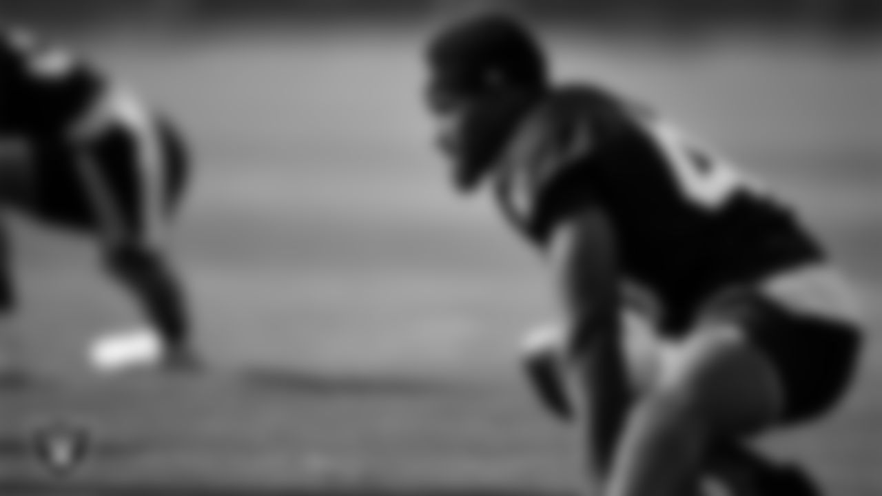 Las Vegas Raiders cornerback Sam Webb (48) at a workout during phase two of the offseason program.