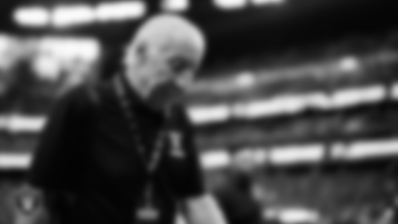 Las Vegas Raiders alumnus Fred Biletnikoff before the Las Vegas Raiders' preseason home game against the New England Patriots at Allegiant Stadium.