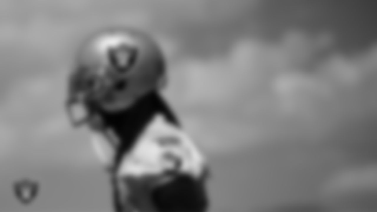 Las Vegas Raiders wide receiver Davante Adams (17) during mandatory minicamp at Intermountain Health Performance Center.