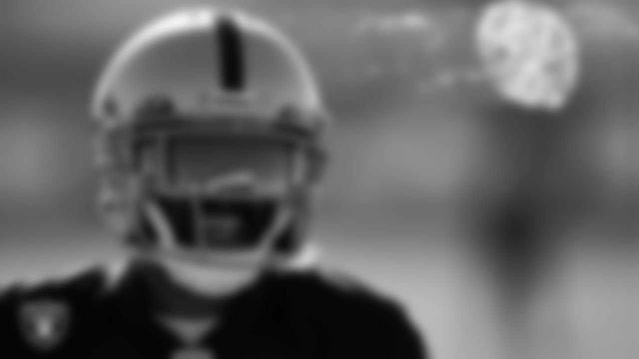 Las Vegas Raiders wide receiver DeSean Jackson (1) during practice at Intermountain Healthcare Performance Center.