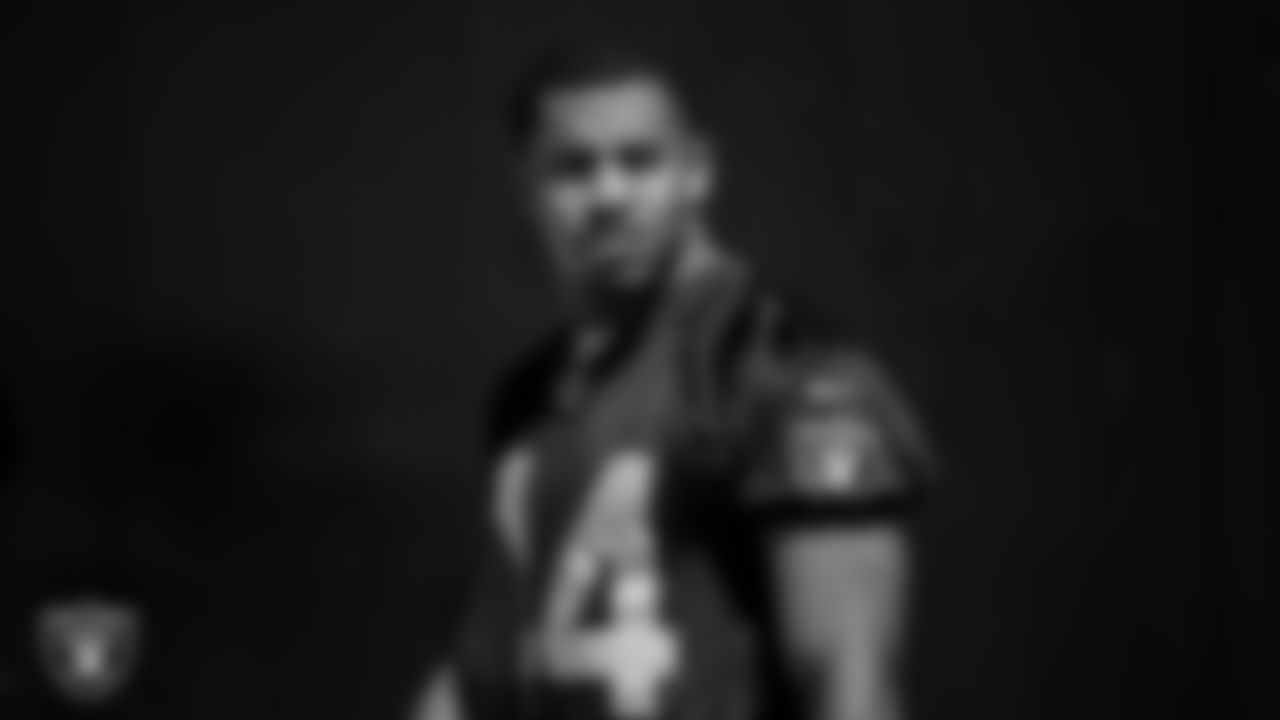 Las Vegas Raiders safety Bryce Cosby (44) at an Organized Team Activity (OTA).