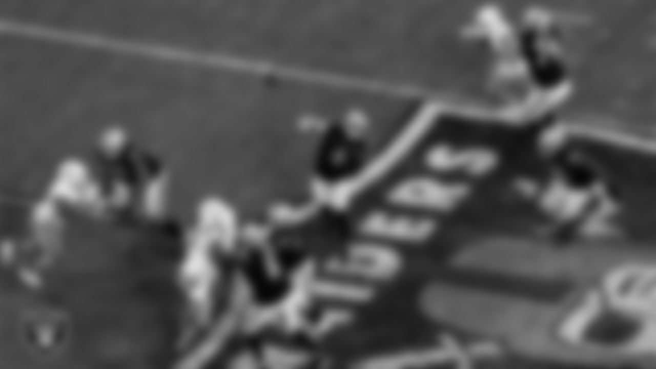 Las Vegas Raiders quarterback Derek Carr (4) passes during the regular season home game against the Miami Dolphins.