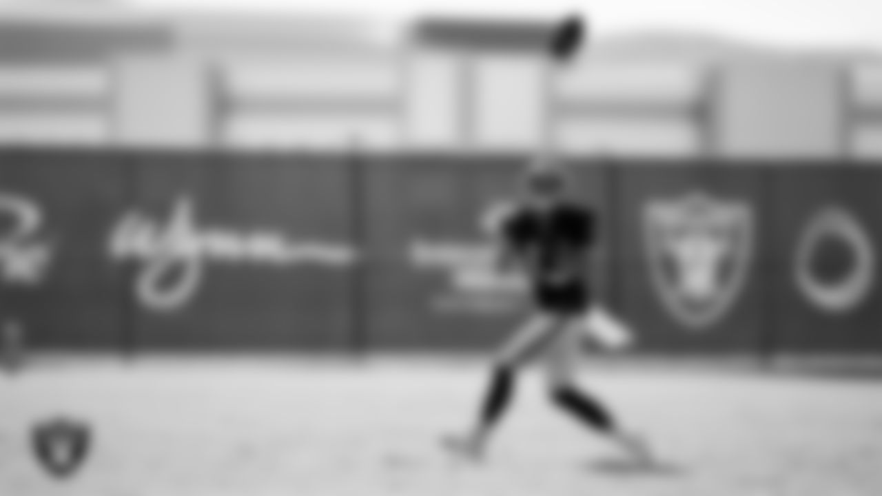 Las Vegas Raiders wide receiver Hunter Renfrow (13) during practice at Intermountain Healthcare Performance Center.