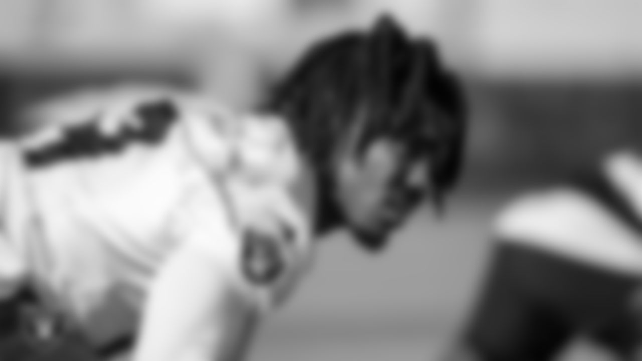 Las Vegas Raiders wide receiver DJ Turner (19) at a workout during phase two of the offseason program.