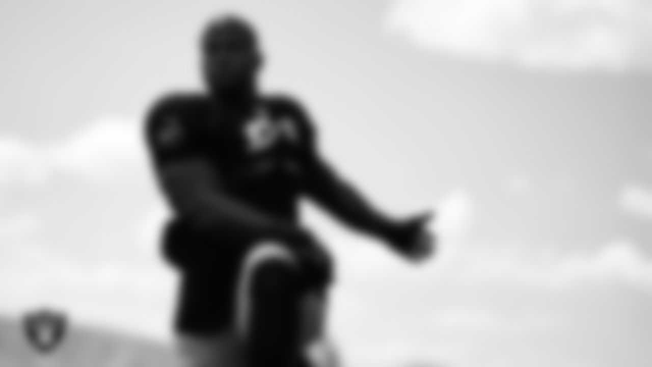 Las Vegas Raiders defensive tackle Bilal Nichols (91) during practice at Intermountain Health Performance Center.