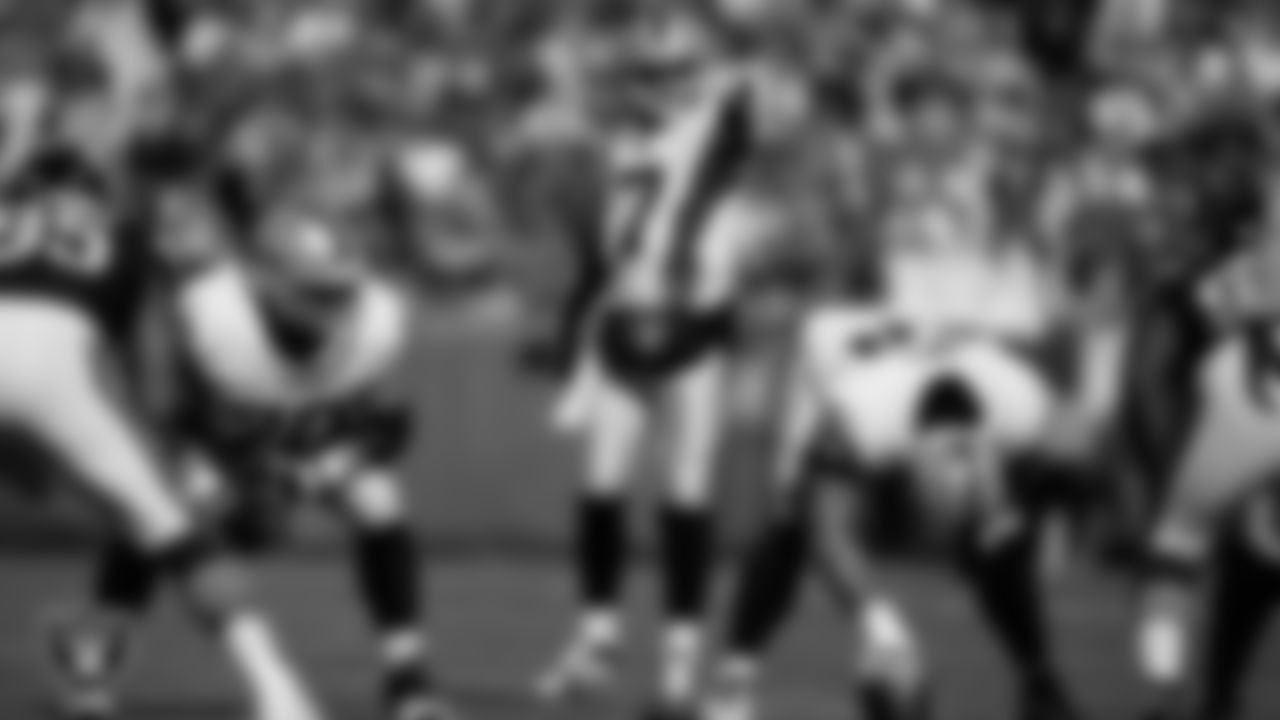 Las Vegas Raiders quarterback Brian Hoyer (7) during the regular season away game against the Chicago Bears at Soldier Field.