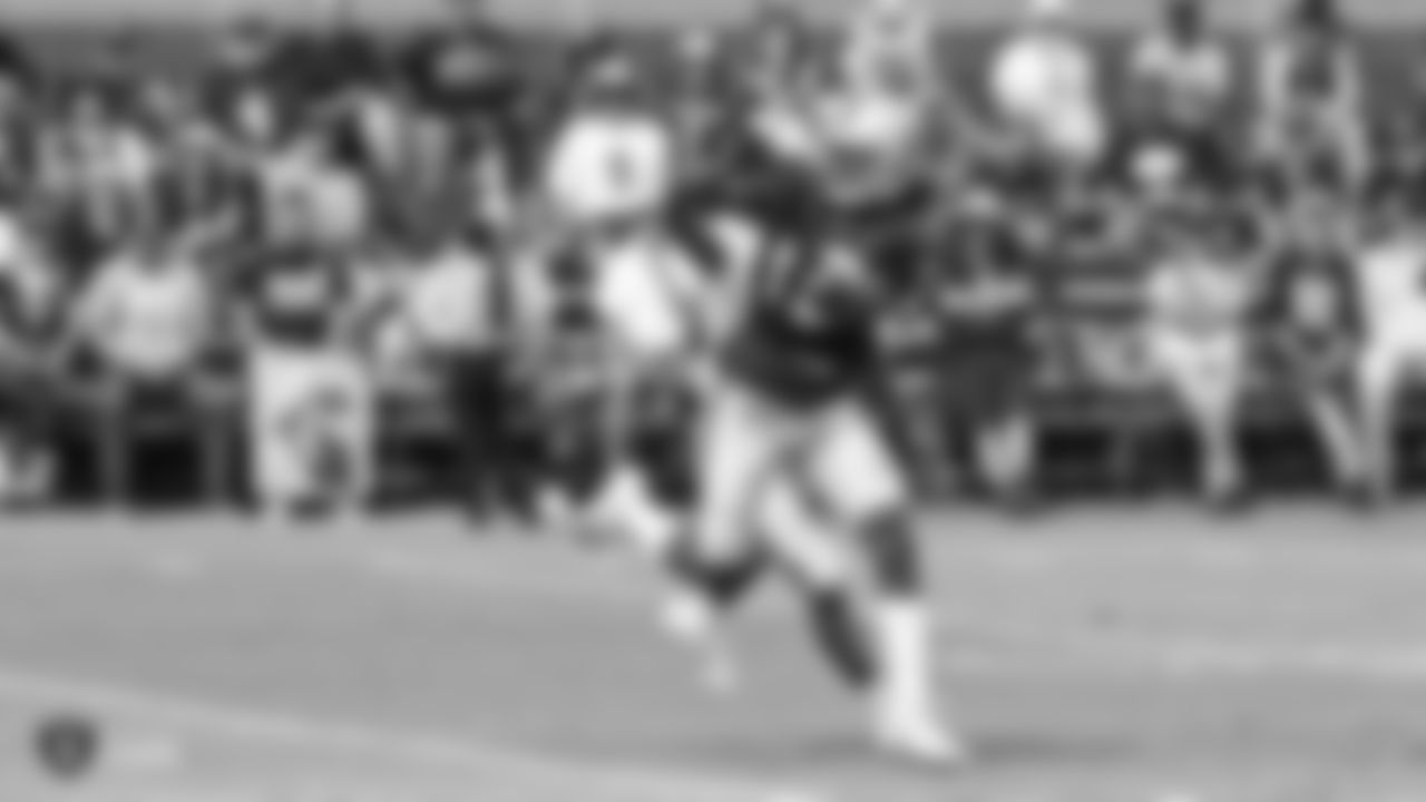 Oakland Raiders wide receiver Isaac Whitney (19) with Detroit Lions on the field for practice at 2018 Training Camp at The Oakland Raiders Napa Valley Training Complex, Monday, August 7, 2018, in Napa, California.