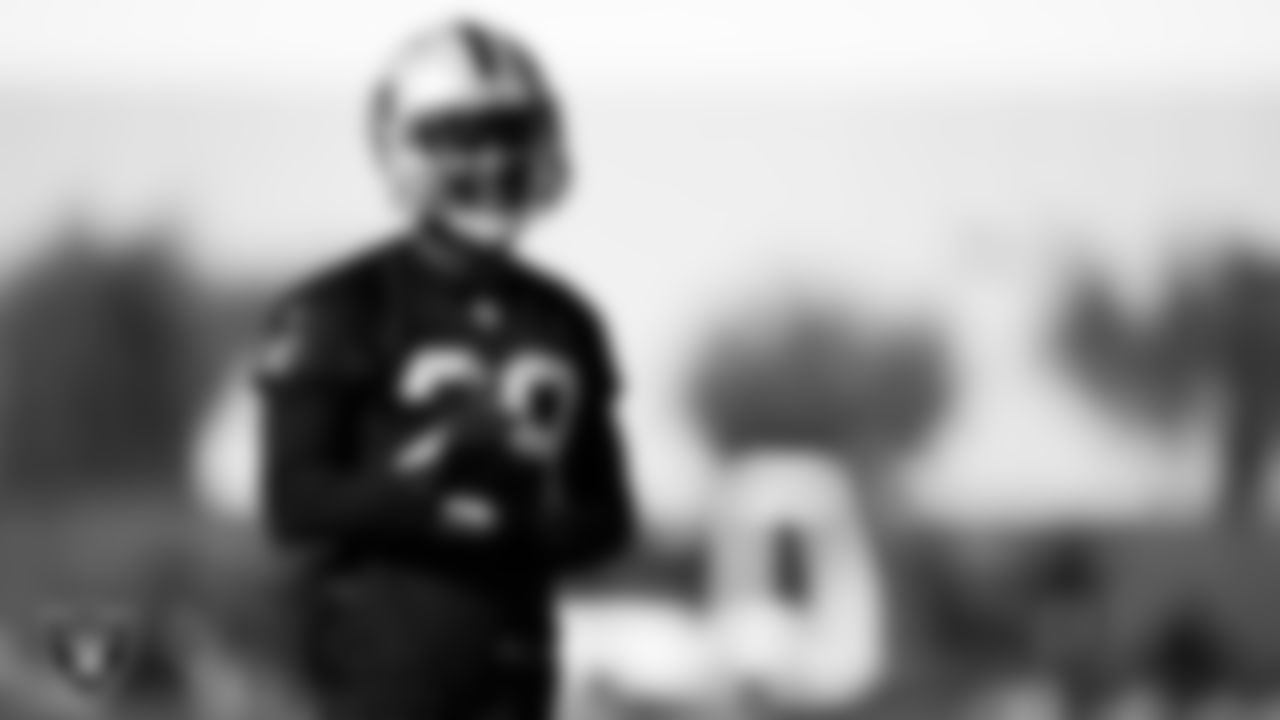 Las Vegas Raiders cornerback Casey Hayward Jr. (29) during practice at Intermountain Healthcare Performance Center.