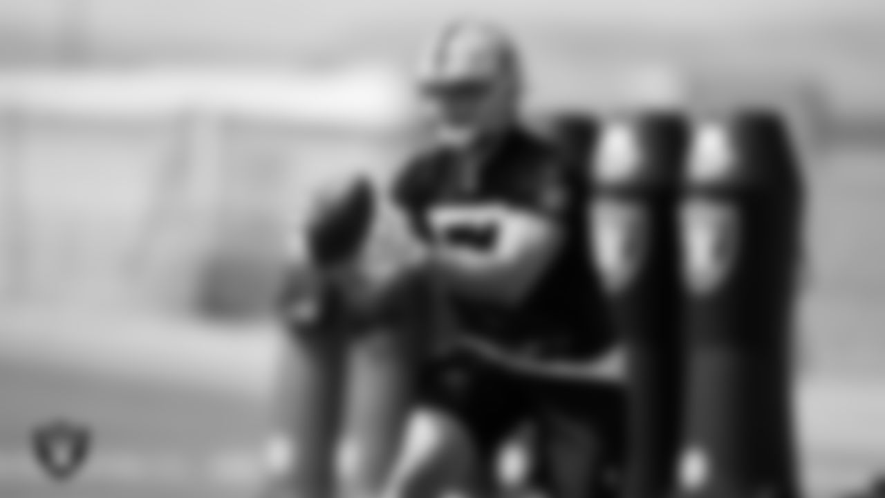 Las Vegas Raiders linebacker Kyler Fackrell (57) during Day Two of 2022 Veteran Minicamp.