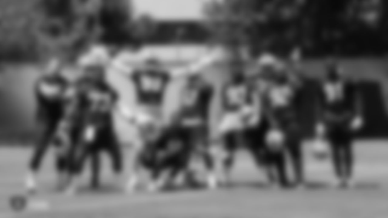 The Raiders defensive linemen at a Mandatory Minicamp at the Raiders Practice Facility in Alameda, Calif.