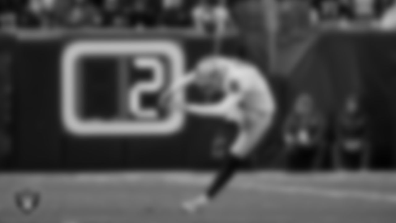 Las Vegas Raiders kicker Daniel Carlson (2) during the postseason away game against the Cincinnati Bengals.