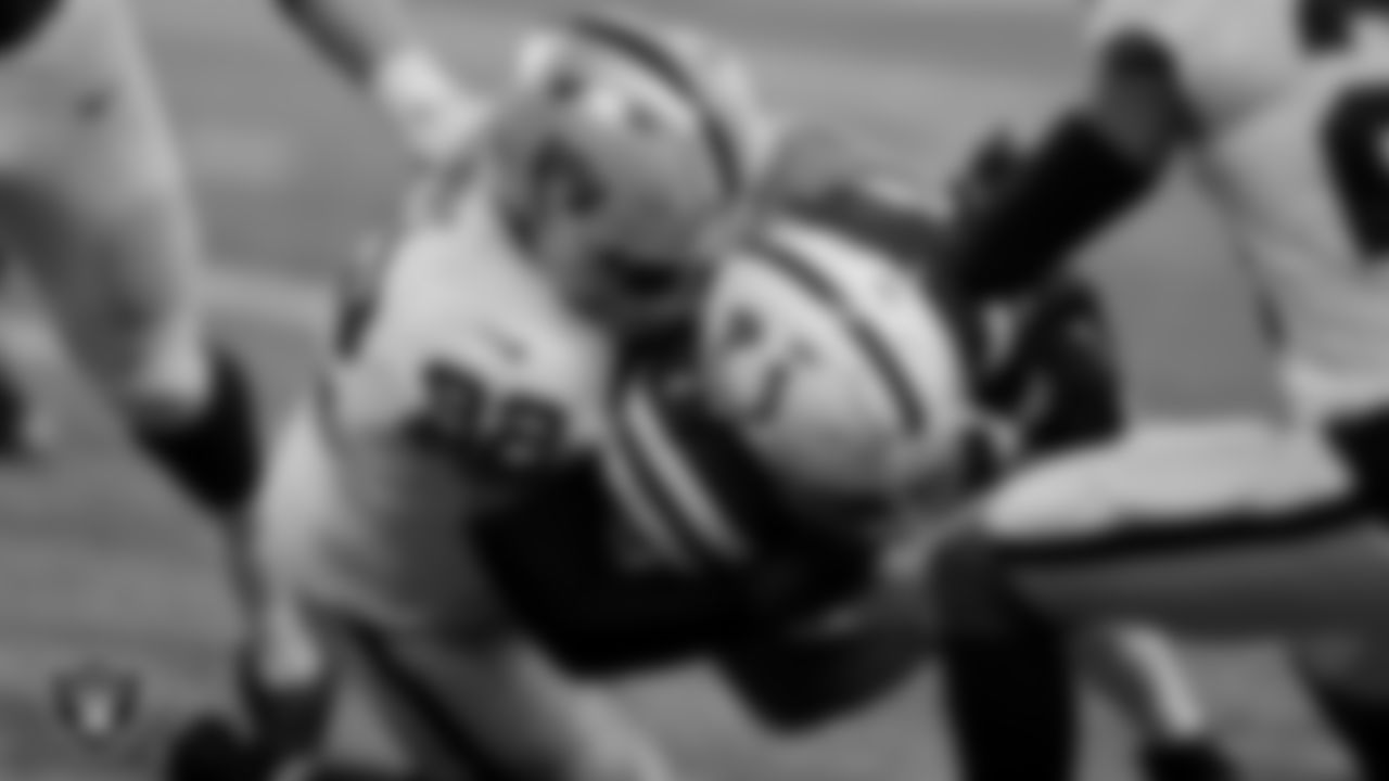 Las Vegas Raiders defensive tackle Solomon Thomas (92) during the regular season away game against the Indianapolis Colts.