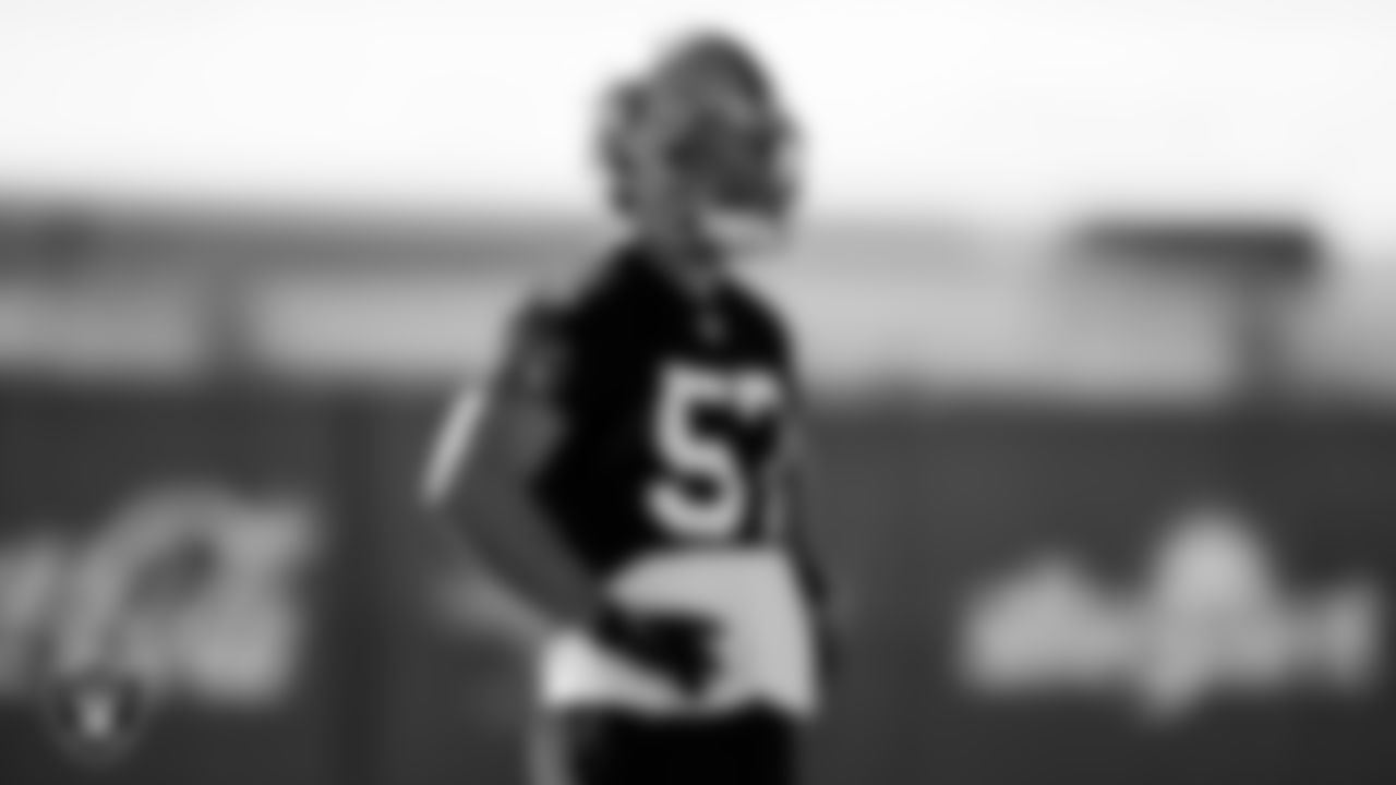 Las Vegas Raiders linebacker Will Compton (57) during practice at Intermountain Healthcare Performance Center.