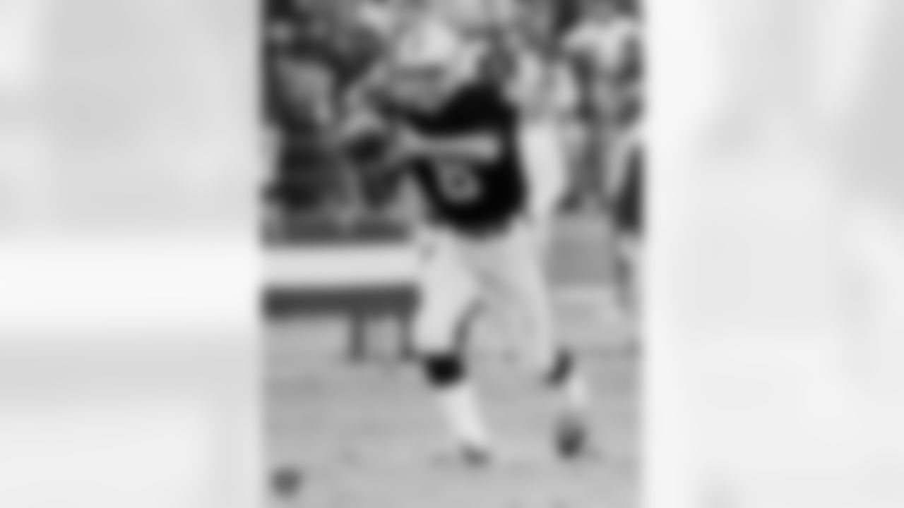 Ray Guy punted 1,049 times during his career for 44,493 yards for an average of 42.5 yards per punt. He perfected the "coffin corner" punt and won three Super Bowls with the Silver and Black. Guy became the first punter inducted into the Pro Football Hall of Fame in 2014.