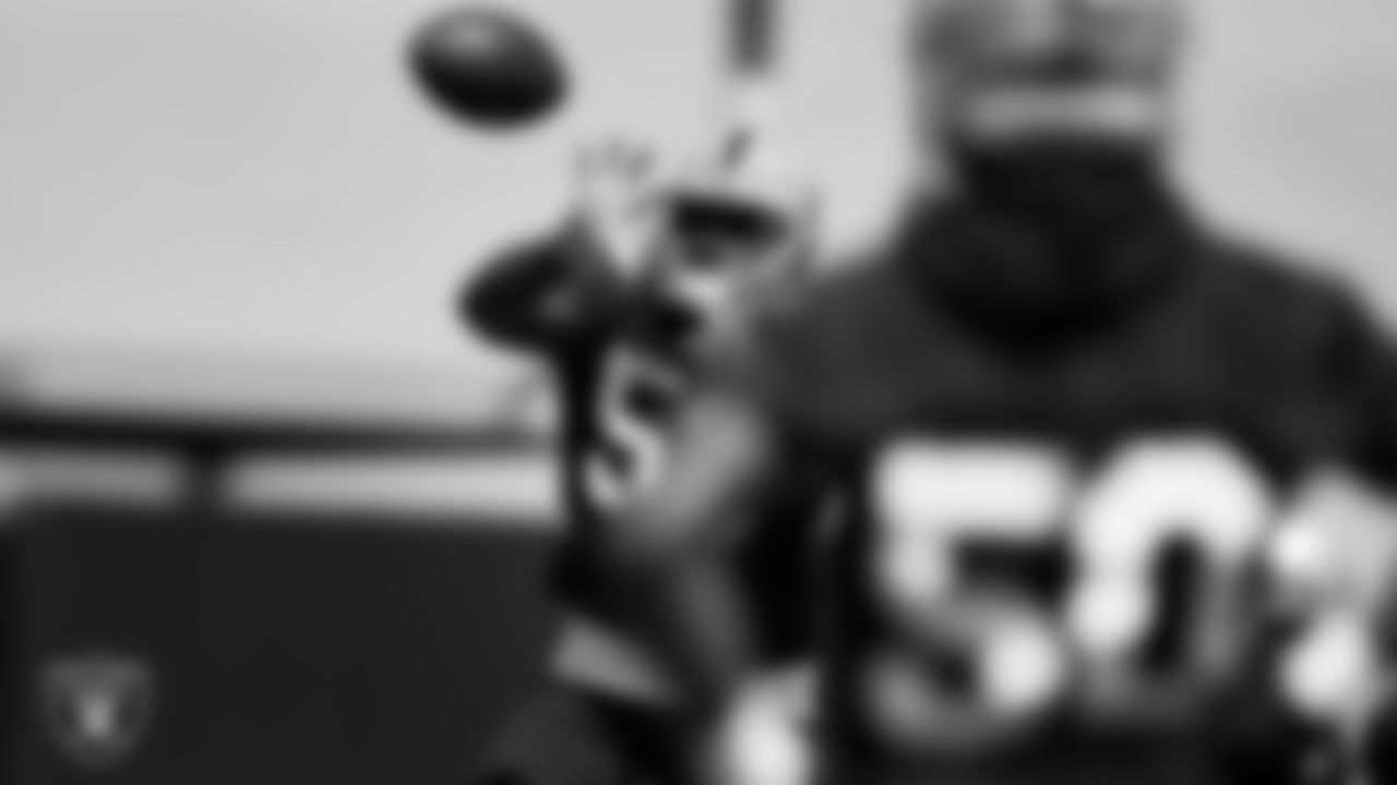 Las Vegas Raiders linebacker Darien Butler (58) during Mandatory Minicamp.