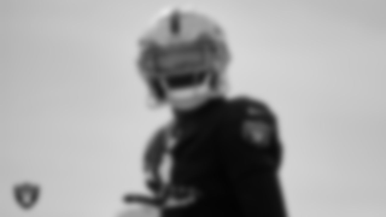 Las Vegas Raiders wide receiver Henry Ruggs III (11) during practice at Intermountain Healthcare Performance Center.