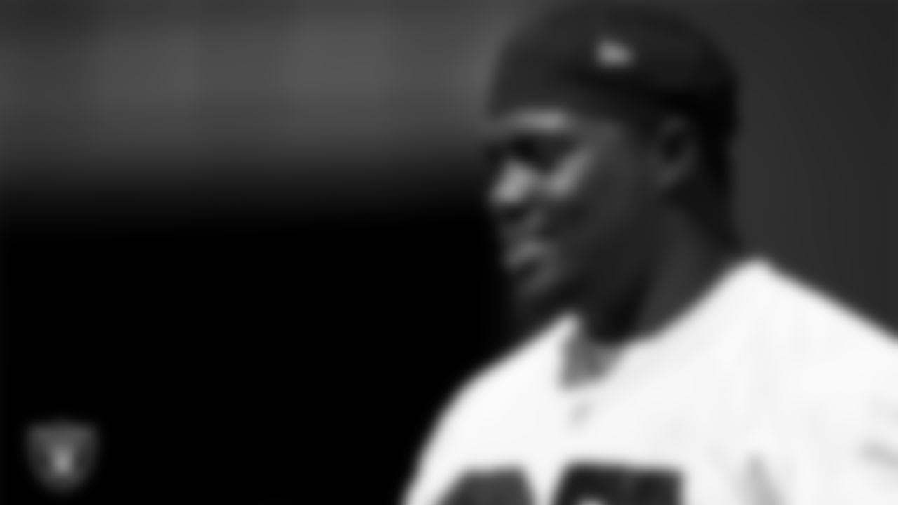 Las Vegas Raiders guard Lester Cotton Sr. (67) during practice at Intermountain Healthcare Performance Center.
