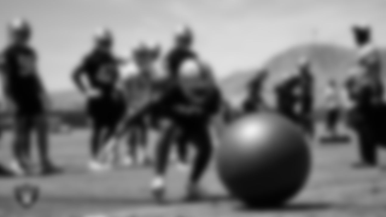 Las Vegas Raiders cornerback Casey Hayward Jr. (29) at an Organized Team Activity (OTA).