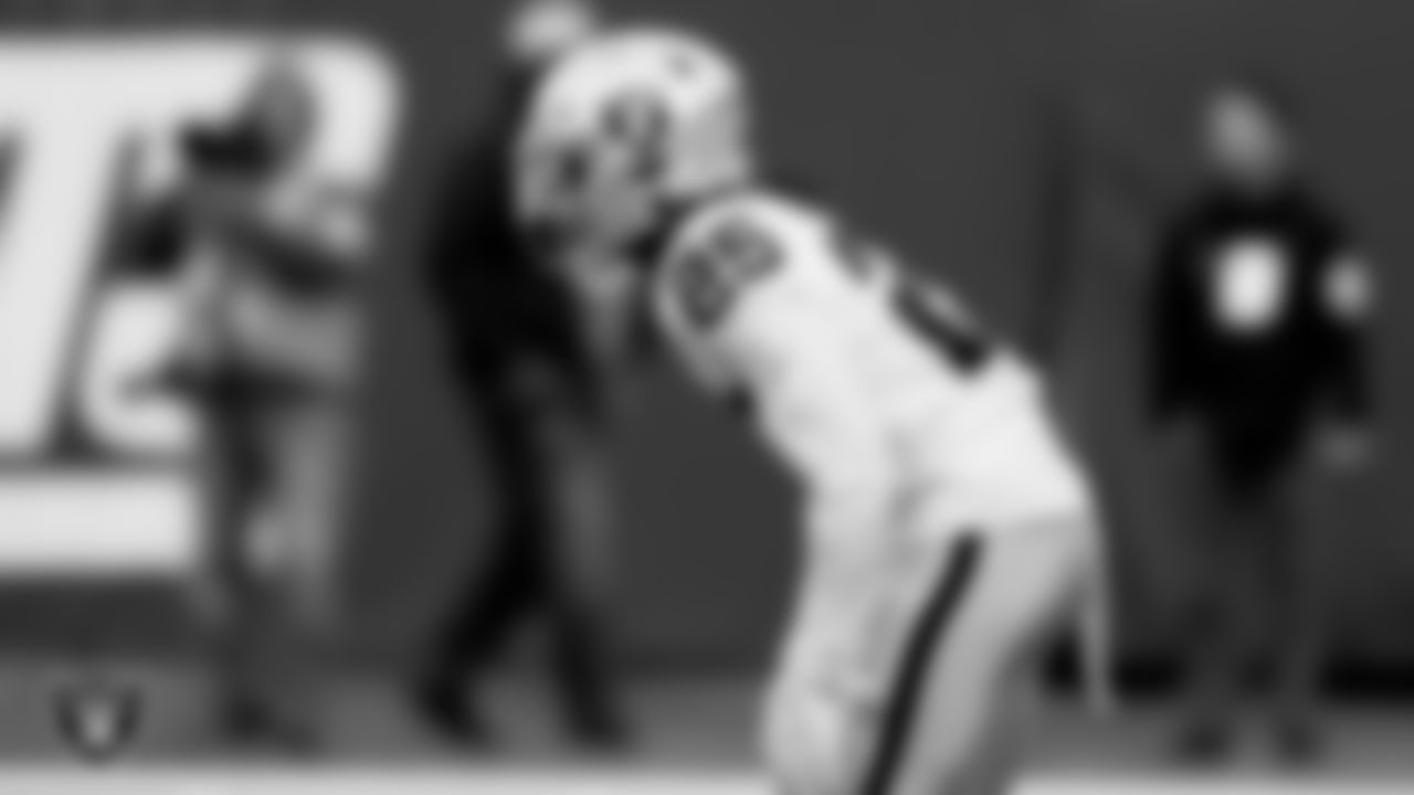 Las Vegas Raiders safety Tre'von Moehrig (25) during the regular season away game against the New York Giants.