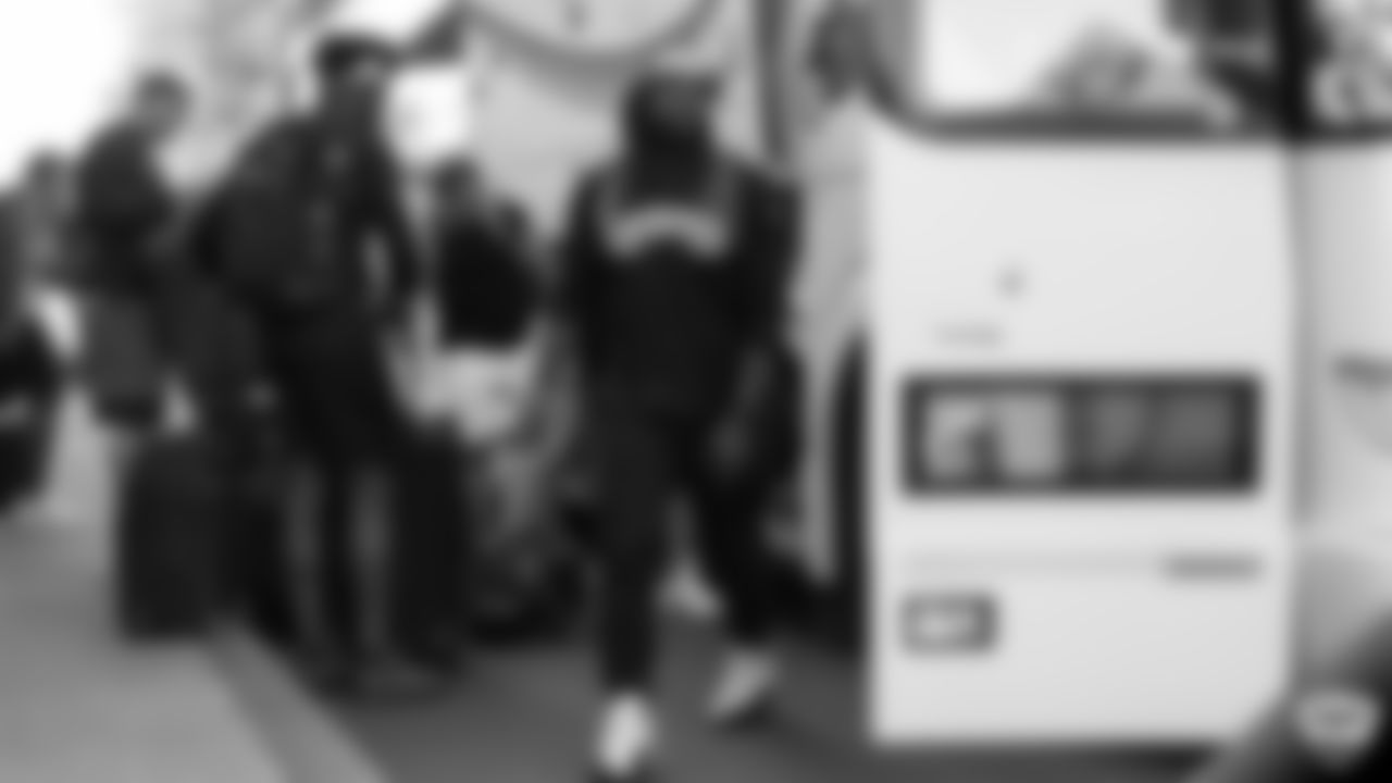 Oakland Raiders wide receiver De'Mornay Pierson-El arrives for 2019 Training Camp.