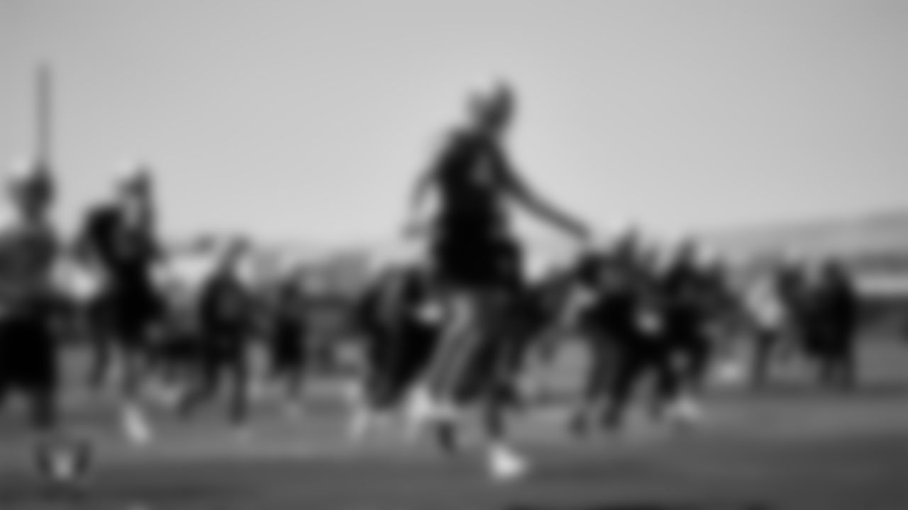 Las Vegas Raiders quarterback Derek Carr (4) during Day Three of 2022 Veteran Minicamp.