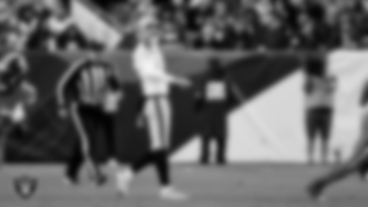 Las Vegas Raiders punter AJ Cole (6) during the regular season away game against the Denver Broncos at Empower Field at Mile High.