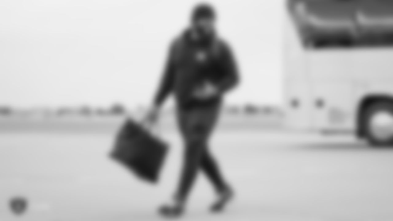 Raiders defensive tackle Terrell McClain (93) departs for the game against the Kansas City Chiefs.