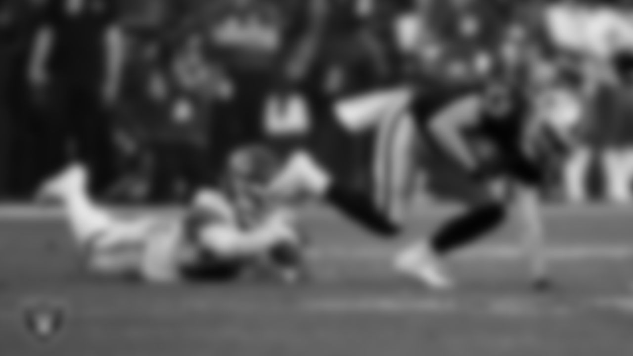 Las Vegas Raiders wide receiver Hunter Renfrow (13) during the regular season home game against the Kansas City Chiefs at Allegiant Stadium.