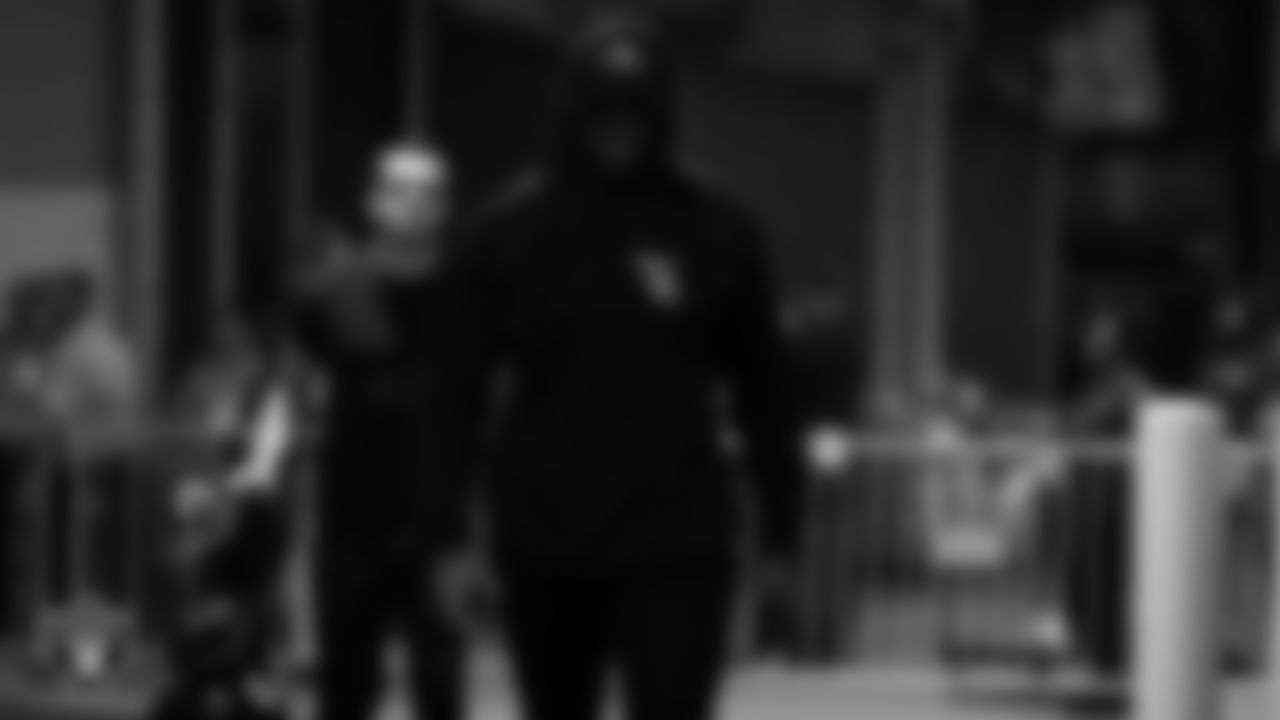 Las Vegas Raiders defensive end Chandler Jones (55) arrives to the regular season away game against the Jacksonville Jaguars at TIAA Bank Field.