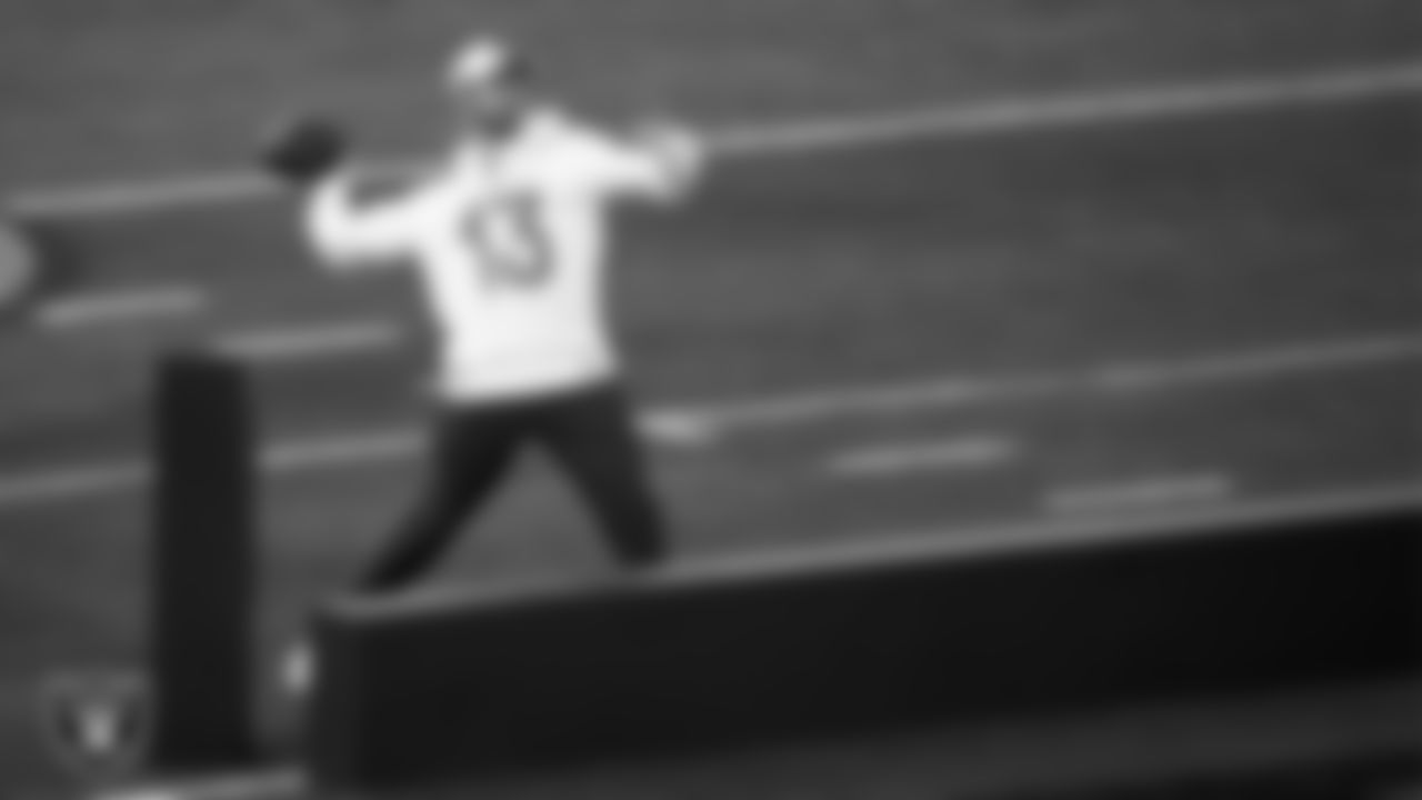 Las Vegas Raiders wide receiver Hunter Renfrow (13) participates in the NFL Pro Bowl Skills Challenge at the 2022 Pro Bowl.