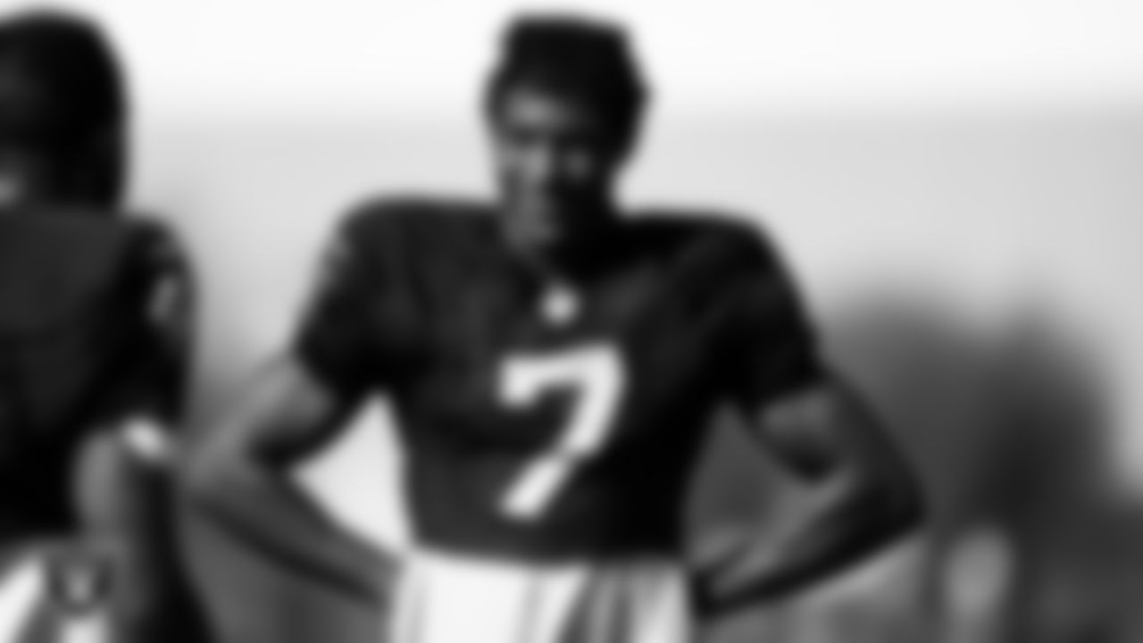 Las Vegas Raiders wide receiver Zay Jones (7) during practice at Intermountain Healthcare Performance Center.
