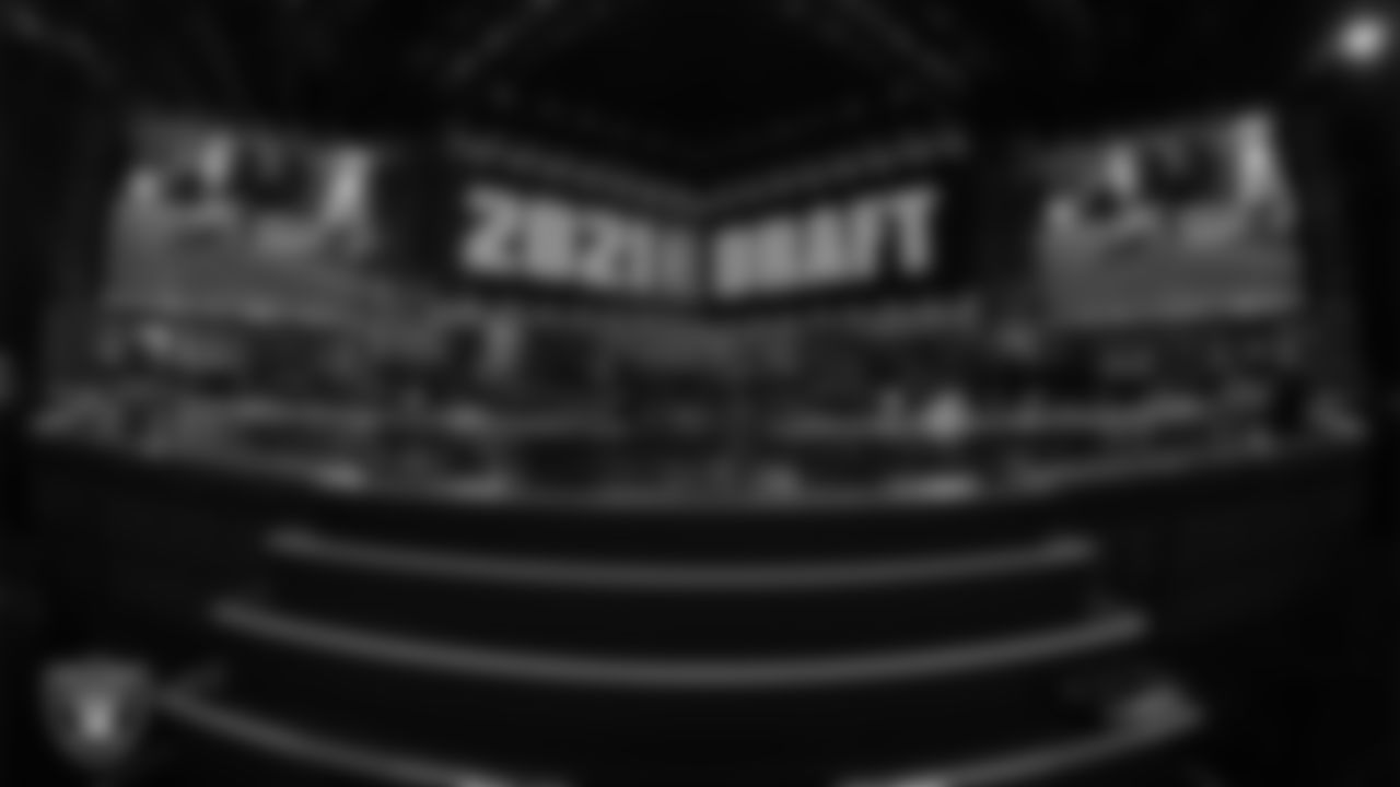 A view of the stage during the 2021 NFL Draft.