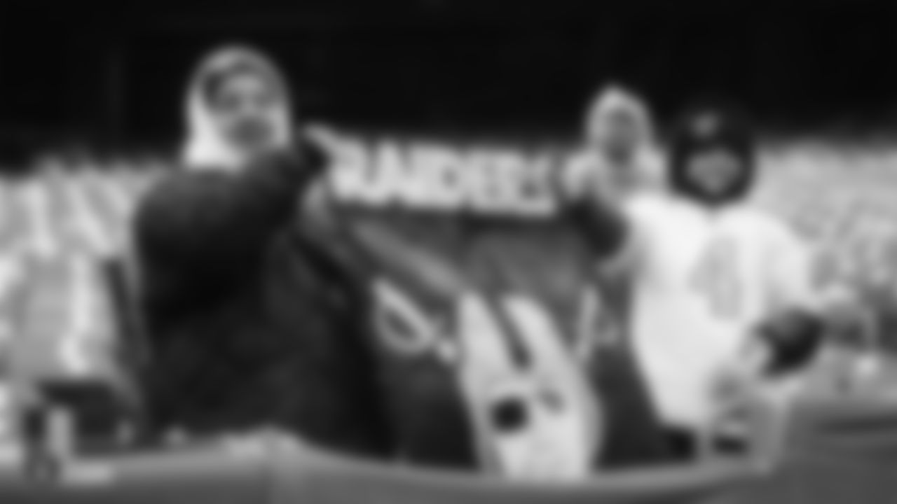Fans before the Raiders regular season game against the New York Jets.