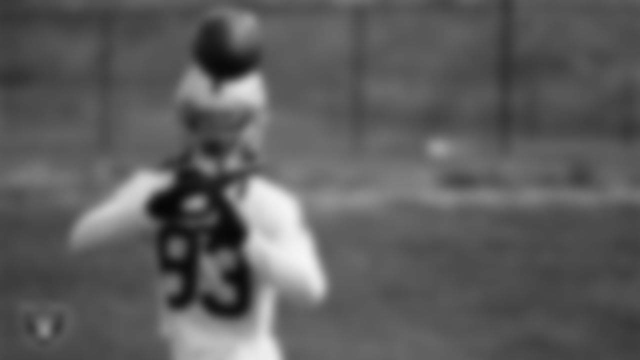 Las Vegas Raiders wide receiver Kristian Wilkerson (83) during practice at The Greenbrier Sports Performance Center.