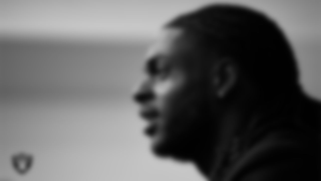 Wide receiver Davante Adams at a press conference.