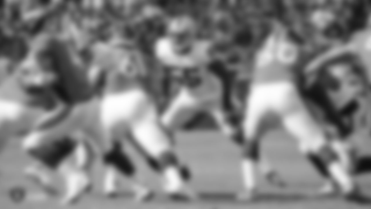 Raiders linebacker Marquel Lee (55) during the Oakland Raiders regular season game against the Broncos in Week 2 at Broncos Stadium at Mile High, Sunday, September 16, 2018, in Denver, Colorado.