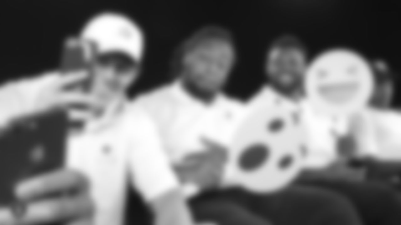 Oakland Raiders rookies enjoy a Rookie Activity, as part of Rookie Academy, at Facebook, Friday, June 23, 2018, in Menlo Park, California.