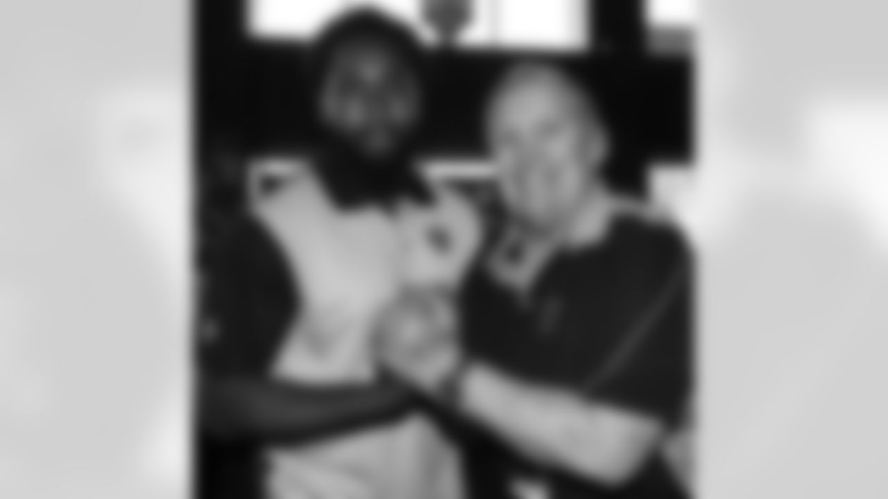 TE Clive Walford and Hall of Famer Jim Otto