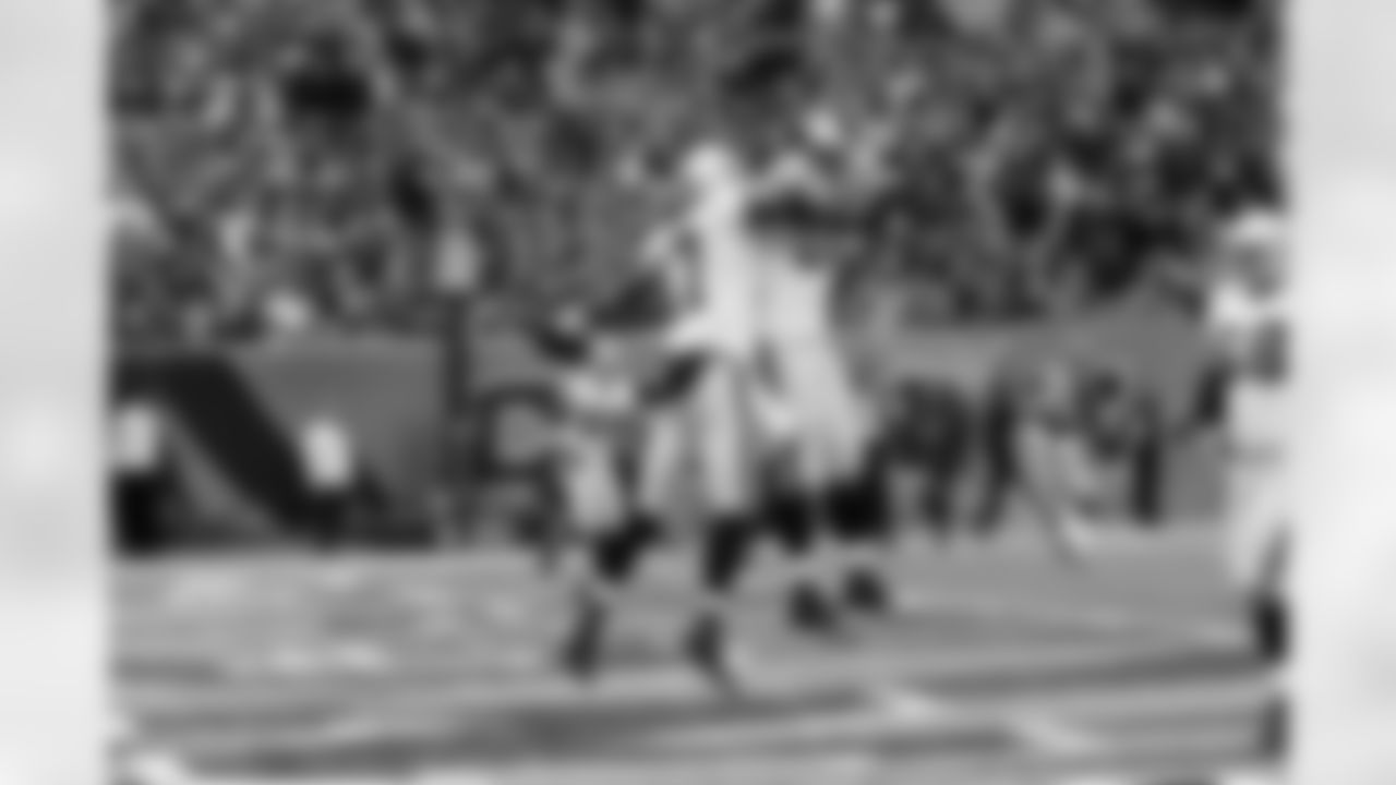 WR Denarius Moore celebrates his touchdown with RB Jeremy Stewart.