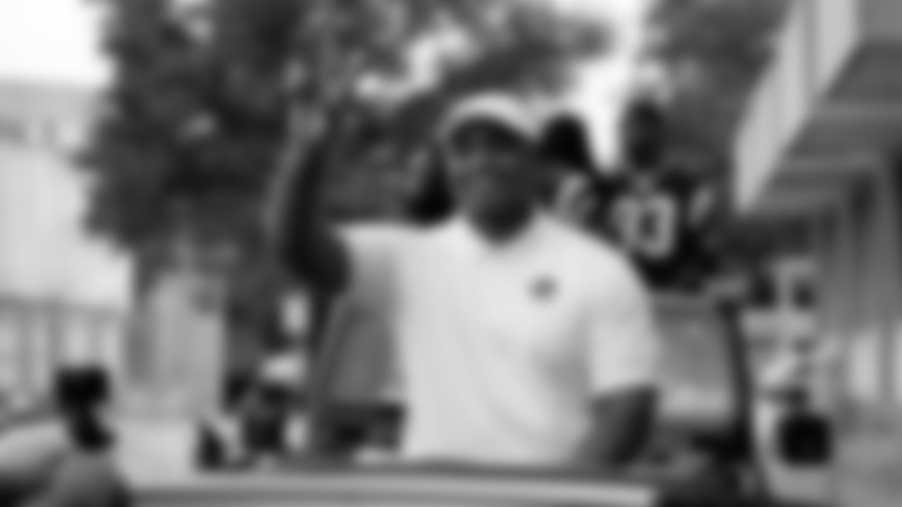 Hall of Famer Richard Seymour during The Canton Repository Grand Parade.
