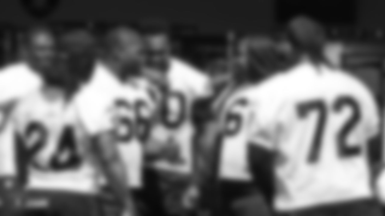 Oakland Raiders players and coaches at a Mandatory Minicamp at the Oakland Raiders Practice Facility, Thursday, June 14, 2018, in Alameda, California.
