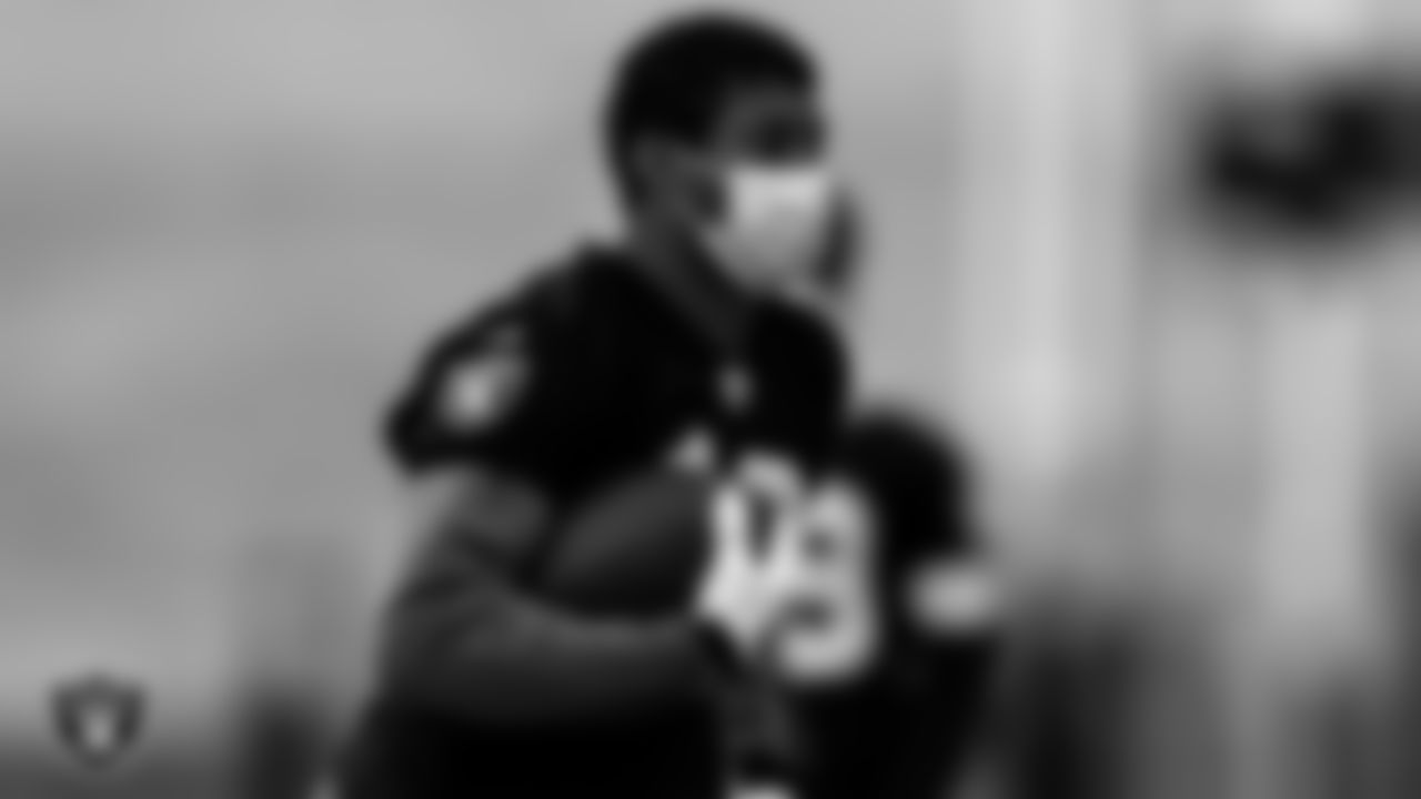 Las Vegas Raiders wide receiver Zay Jones (12) during a walkthrough at Intermountain Healthcare Performance Center.