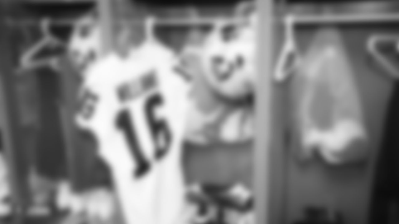 The Raiders locker room before the regular season game against the Los Angeles Chargers at ROKiT Field at Dignity Health Sports Park.