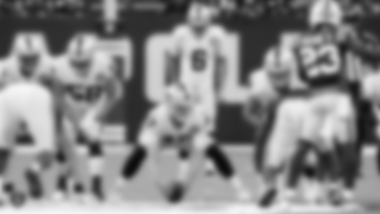 Raiders long snapper Trent Sieg (47) waits to snap the ball during the Raiders regular season game against the Indianapolis Colts.