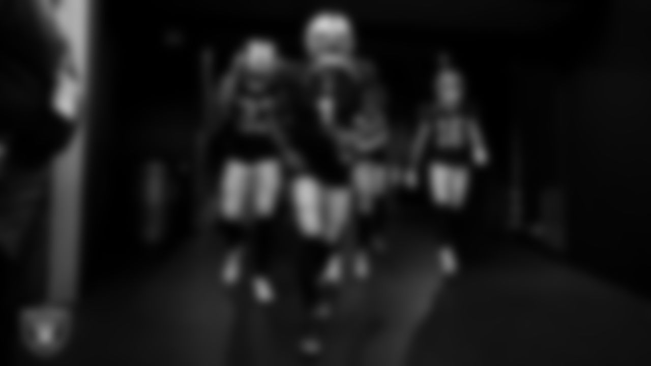 Las Vegas Raiders wide receiver DeSean Jackson (1) walks down the tunnel before the regular season away game against the Dallas Cowboys.