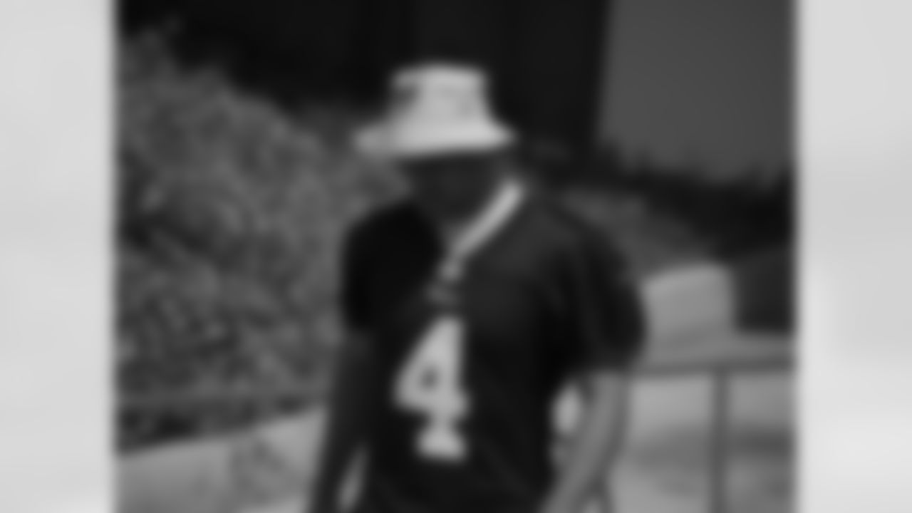 kicker GREG ZUERLEIN (4) Of The Los Angeles Rams, walking to field at training camp 2018 at University Of California Irvine in Irvine, CA on 08/11/2018 (rams/KameryonGreyBrown)